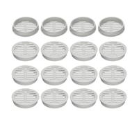 sourcing map 20Pcs 50mm/2in Air Vents Circular Soffit Vents, Light Grey Plastic Soffit Vent Cover for Bathroom Home, Office, Kitchen, Cabinet, Wardrobe