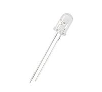 sourcing map 20pcs 5mm 940nm Infrared Emitter Diode DC 1.2V LED IR Emitter Light Emitting Diodes Clear Round Head 7 Meters Emission Distance