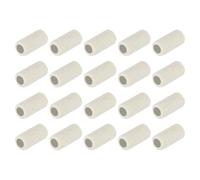sourcing map 20pcs 5mm Dia Ceramic Tube Insulated Electronic Wire Bundle Heat Insulation Protection Single Bore,8mm x 10mm