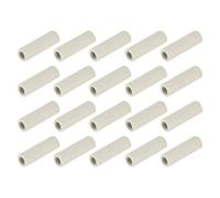 sourcing map 20pcs 5mm Dia Ceramic Tube Insulated Electronic Wire Bundle Heat Insulation Protection Single Bore,8mm x 30mm