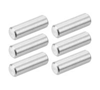 sourcing map 20Pcs 6.3mm x 19mm Dowel Pins 316 Stainless Steel Support Shelves Pegs Fasten Elements Assortment Kit, Silver