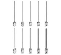 sourcing map 20pcs 8/10/11/12/13/14/15/16/17/18Gauge Stainless Steel Dispensing Needles, 2" All Metal Glue Needle Tube Blunt Tips Luer Lock for Thick Liquids, Ink, Glue, Lab Use