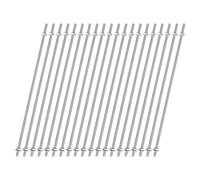 sourcing map 20pcs 8/32 Inch M4 Threaded Rods with 40pcs Hex Nuts and Washers 13 Inch 201 Stainless Steel Full Threads Right-Hand Thread for Hangers, U-Bolts, Beaded Garden Stake Rods, Silver