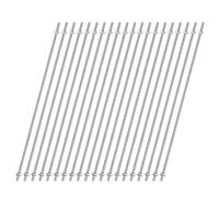 sourcing map 20pcs 8/32 Inch M4 Threaded Rods with 40pcs Hex Nuts and Washers 16 Inch 201 Stainless Steel Full Threads Right-Hand Thread for Hangers, U-Bolts, Beaded Garden Stake Rods, Silver