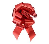 sourcing map 20pcs 8 Inch Metallic Large Big Pull Bow Gift Wrapping Bows Ribbon for Wedding Car Baskets Presents Christmas Bow, Red
