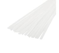 sourcing map 20pcs 8 Inch Plastic Welding Rods PE Welding Strips Welder Rods for Plastic Welder,Car Bumper, Kayak Repair, White