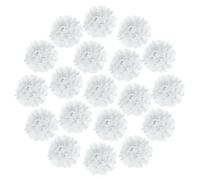sourcing map 20Pcs 8 Inch White Tissue Paper Pom Poms | Colorful Large Paper Flowers Wall Decorations for Fiesta Party Birthday Wedding