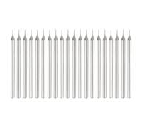 sourcing map 20pcs 80 Grits Diamond Hole Saw Cylindrical Head Grinding Drill Bits 0.4mm Cylinder Head Carving Drilling Hole Tools with 2.35mm(3/32") Shank for Gems Glass Agate Jade Emerald