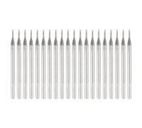 sourcing map 20pcs 80 Grits Diamond Hole Saw Cylindrical Head Grinding Drill Bits 0.8mm Cylinder Head Carving Drilling Hole Tools with 2.35mm(3/32") Shank for Gems Glass Agate Jade Emerald