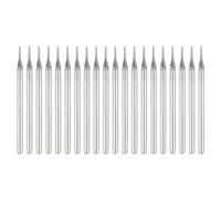 sourcing map 20pcs 80 Grits Diamond Hole Saw Cylindrical Head Grinding Drill Bits 0.9mm Cylinder Head Carving Drilling Hole Tools with 2.35mm(3/32") Shank for Gems Glass Agate Jade Emerald