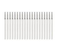 sourcing map 20pcs 80 Grits Diamond Hole Saw Cylindrical Head Grinding Drill Bits 1.8mm Cylinder Head Carving Drilling Hole Tools with 2.35mm(3/32") Shank for Gems Glass Agate Jade Emerald