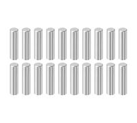 sourcing map 20Pcs 8mm x 30mm Dowel Pins, 304 Stainless Steel Cylindrical Shelves Support Pegs Locating Pin Shelf Fasten Elements for Bookshelf Cabinet Furniture Component (GB119), Silver