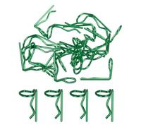 sourcing map 20pcs 90-Degree Angle RC Body Clips Bent Springy R Pins 20x1.2x10mm for All 1/8 1/10 1/12 Scale Model RC Car Crawler Truck,Shell Replacement Parts(Green)