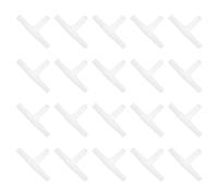 sourcing map 20Pcs Aquarium Air Valve Connector, 3 Way Plastic Inline Tubing Non-return Valves for 4mm ID Airline Tubing Fish Tank Pond Air Line, White