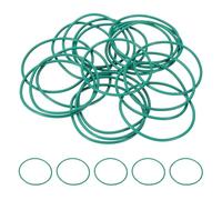 sourcing map 20Pcs AS568 AS-031 Fluorine Rubber O-Ring, 70A Durometer, 1-3/4" ID, 1-7/8" OD, 1/16" Width Sealing Gasket for Automotive Machine Pipe Valves, -20°C-230°, Green