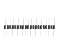 sourcing map 20Pcs Axial Ferrite Bead Inductor, Horizontal Filter Ferrite Inductor Bead Chokes 52mm Noise Suppression for Electronics, Power Supply, Audio Equipment, Black