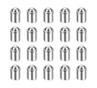 sourcing map 20pcs Ball Point Spring Plungers 2x2mm 5N Elasticity Stainless Steel No Step Positioning Beads Ball Catch Latch for Door Cupboard Mechanical Devices Clamps Furniture