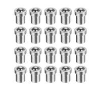 sourcing map 20pcs Ball Point Spring Plungers 2x3mm 5N Elasticity Stainless Steel Precision Positioning Beads Ball Catch Latch for Door Cupboard Mechanical Devices Clamps Furniture