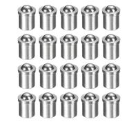 sourcing map 20pcs Ball Point Spring Plungers 4x5mm 25N Elasticity Stainless Steel Precision Positioning Beads Ball Catch Latch for Door Cupboard Mechanical Devices Clamps Furniture