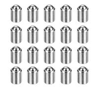 sourcing map 20pcs Ball Point Spring Plungers 4x5mm 5N Elasticity Stainless Steel No Step Positioning Beads Ball Catch Latch for Door Cupboard Mechanical Devices Clamps Furniture