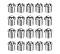 sourcing map 20pcs Ball Point Spring Plungers 5x5mm 15N Elasticity Mini Stainless Steel Precision Positioning Beads Ball Catch Latch for Door Cupboard Mechanical Devices Clamps Furniture