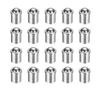 sourcing map 20pcs Ball Point Spring Plungers 5x6mm 25N Elasticity Mini Stainless Steel Precision Positioning Beads Ball Catch Latch for Door Cupboard Mechanical Devices Clamps Furniture