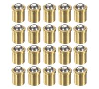 sourcing map 20pcs Ball Point Spring Plungers 5x6mm Brass Precision Positioning Beads Ball Spring Plungers Ball Catch Latch for Door Cupboard Mechanical Devices Clamps Furniture