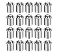 sourcing map 20pcs Ball Point Spring Plungers 8x9mm 18N Elasticity Stainless Steel Precision Positioning Beads Ball Catch Latch for Door Cupboard Mechanical Devices Clamps Furniture