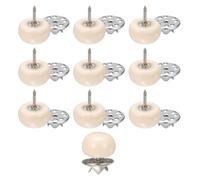sourcing map 20pcs Beige No Sew Pearl Buttons 12mm Cover Up Pins Removable Reusable Sewing Craft Button for Shirt Dress DIY Crafts Clothes Decoration