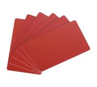sourcing map 20pcs Blank PVC Cards Color, CR80 30Mil Plastic Blank ID Card Waterproof for ID Badge, Identification Badges, Printer, Red