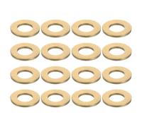sourcing map 20Pcs Brass Flat Washers, M8x18x1.5mm Brass Washer Seal Gaskets Flat Ring for Screws Bolts Machinery Repair, Outdoor Construction