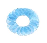 sourcing map 20Pcs Capiz Shells 2" Round Natural Shells with 2 Holes for Seashell Wind Chimes Curtain Shell Garland DIY Craft Wedding Home, Light Blue