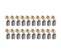 sourcing map 20pcs Carbon Brush 12mm x 8mm x 6mm Grinder Brush 411# Electric Motor Replacement Part Rotary Tool Cutting Machine Polisher Brushes for Repair Power Tools