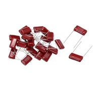 sourcing map 20Pcs CBB22 400V 474J 5% Tolerance Through Hole Metallized Polypropylene Film Capacitors