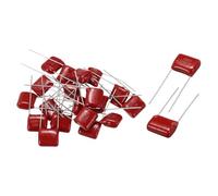 sourcing map 20Pcs CBB22 630V 104J 5% Tolerance Through Hole Metallized Polypropylene Film Capacitors