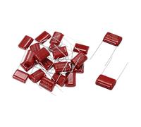 sourcing map 20Pcs CBB22 630V 474J 5% Tolerance Through Hole Metallized Polypropylene Film Capacitors