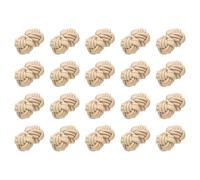 sourcing map 20Pcs Chinese Closure Knots Sewing Buttons, Fabric Ball Buttons Elastic Cufflinks Twist Knot for Cheongsam Tang Suit Costumes Outfit Sweater, Peach Orange