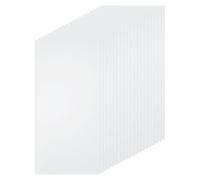 sourcing map 20pcs Clear Plastic Sheets 8" x 4" x 0.03" Transparent Flexible PVC Sheet Panels with Protective Paper for Signs DIY Display Projects Craft Picture Frames Painting