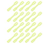 sourcing map 20Pcs Clothes Hanger Windproof Plastic Strip Hook, Anti-Slip Off Windproof Fixed Buckle, Anti-Drop Strips Hanger Fixation for Outdoor Indoor Green