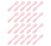 sourcing map 20Pcs Clothes Hanger Windproof Plastic Strip Hook, Anti-Slip Off Windproof Fixed Buckle, Anti-Drop Strips Hanger Fixation for Outdoor Indoor Pink
