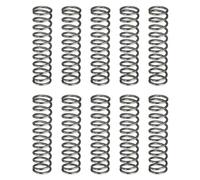 sourcing map 20Pcs Compression Spring, 10mm OD, 1.2mm Wire Size, 40mm Free Length, Spring Steel Construction Extended Mechanical Compression Springs for Shop and Home Repairs, Silver Tone