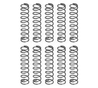 sourcing map 20Pcs Compression Spring, 2mm OD, 0.3mm Wire Size, 10mm Free Length, Spring Steel Construction Extended Mechanical Compression Springs for Shop and Home Repairs, Silver Tone