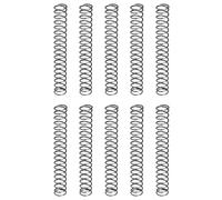 sourcing map 20Pcs Compression Spring, 6mm OD, 0.6mm Wire Size, 45mm Free Length, Spring Steel Construction Extended Mechanical Compression Springs for Shop and Home Repairs, Silver Tone