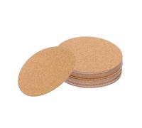 sourcing map 20pcs Cork Coasters for Drink, 3.5 Inch Round Drink Coaster Absorbent Coffee Coaster for Wine Glasses Cups Mugs Home Tabletop Decoration