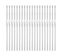sourcing map 20Pcs Crochet Hook Stainless Steel 1.75mm Metal Knitting Needles for DIY Craft Lace Yarn
