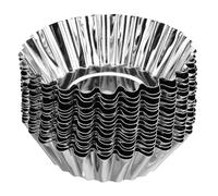 sourcing map 20pcs Cupcake Mold, Stainless Steel Mini Cupcake Cake Pans Baking Tool for Cupcakes, Mini Cake, Desserts, Pudding, Polygon Flower Shape 2.8 x 0.8 inch