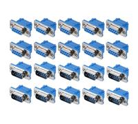 sourcing map 20pcs D-sub Connector DB9 Male Female 9 Pin Breakout Board Serial Port Solderless Terminal Block Adapter