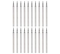sourcing map 20pcs Diamond Grinding Head 1mm Dia 3/32" Shank Carving Drill Bits Spherical Head Rotary Tool for Grinding, Polishing, Engraving Jade, Jewelry, Stone, Ceramic