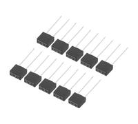 sourcing map 20Pcs DIP Mounted Miniature Square Slow Blow Micro Fuse for Electronic Parts PCB LCD Repair, T8A 8A 250V, Black