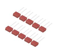 sourcing map 20Pcs DIP Mounted Miniature Square Slow Blow Micro Fuse T2A 2A 250V Red